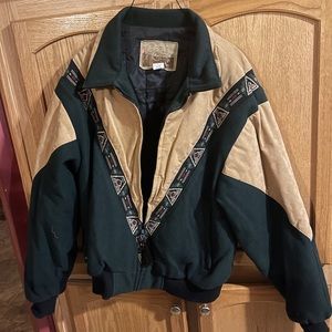 Cripple creek wool and suede jacket